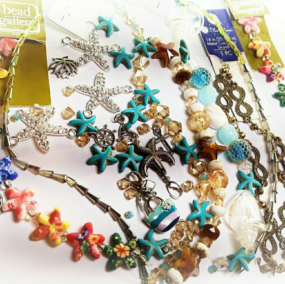 Beach themed bead set